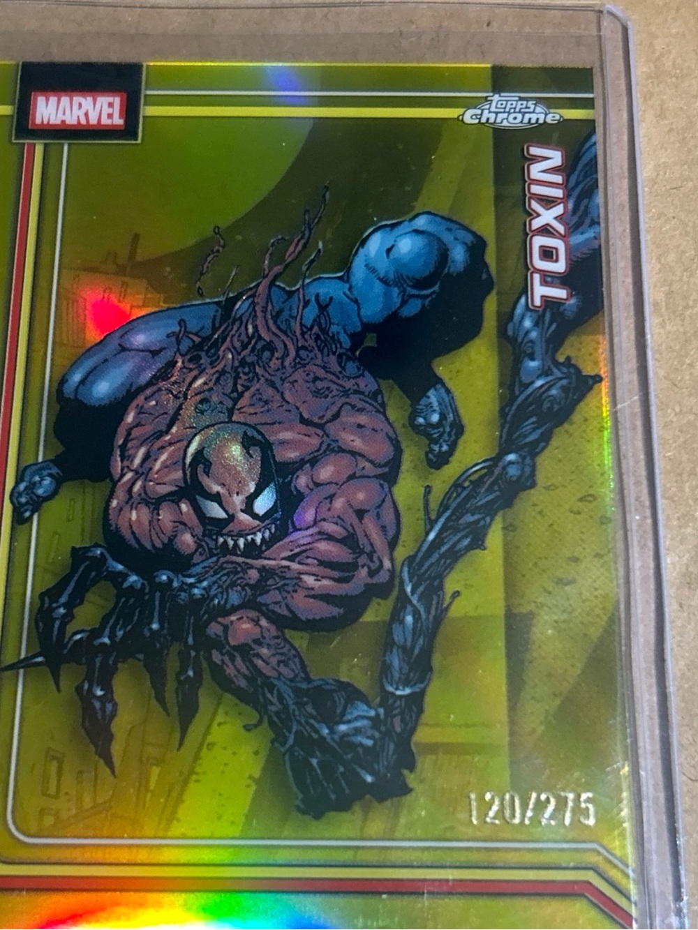 Topps 2026 Chrome Marvel Toxin Lot  3 Cards Yellow Refractor /275, Raywave, Base